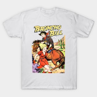 Girl Desert Broncho Bill Horse Cactus Cowboy Vintage T-Shirt